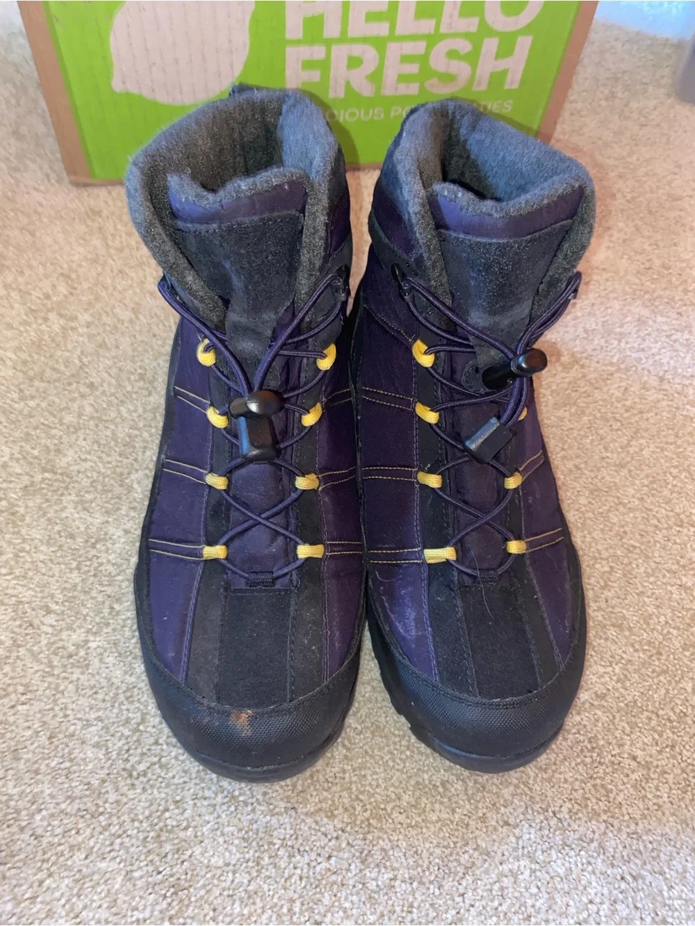 Lands End Purple Winter Hiking Boots